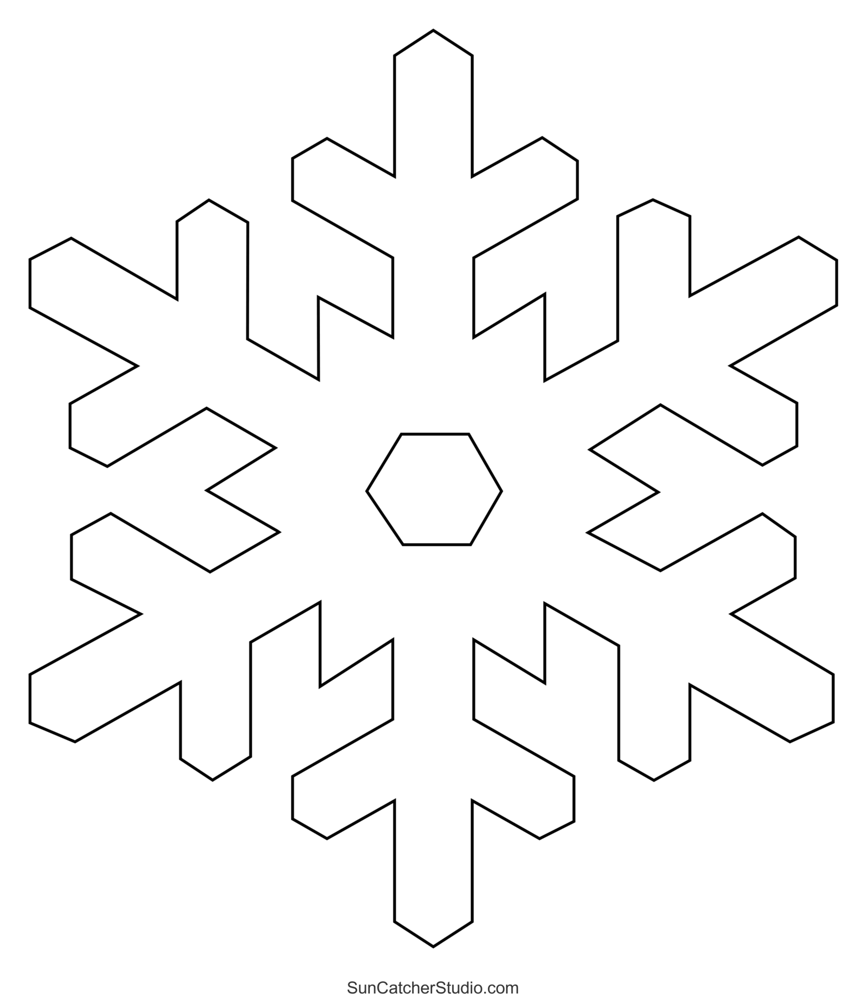 snowflake templates (printable stencils and patterns) – free